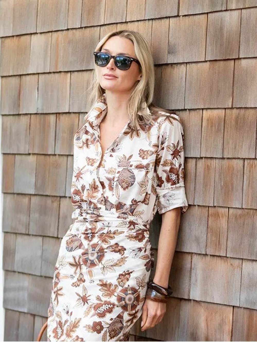Julia Amory Husband Shirt in Coco Cap Ferrat  NWT Size XL